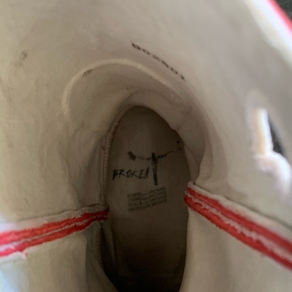 Cowboy Boots Red & Grey Size 8 1/2 B - Picture 7 of 9